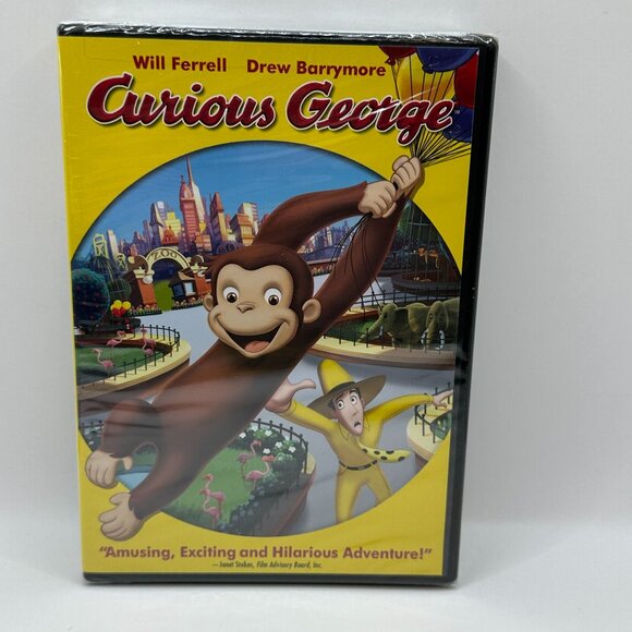 Curious George DVD Movie Will Ferrell Drew Barrymore Universal Rated G Family - Picture 4 of 5